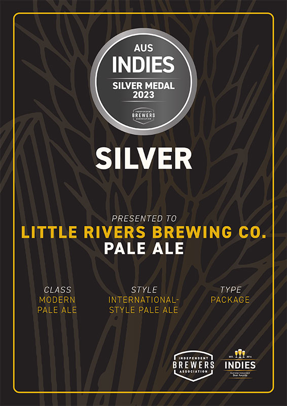 2023 Certificate Little Rivers Brewing Co Pale Ale 2023 Certificate Little Rivers Brewing Co Pale Ale