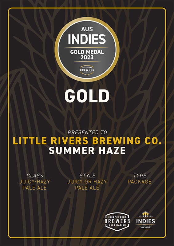 2023 Certificate Little Rivers-Brewing Co Summer Haze 2023 Certificate Little Rivers Brewing Co Summer Haze
